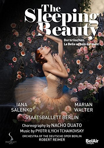 DVD cover for Tchaikovsky’s “Sleeping Beauty” ballet, featuring a ballerina.