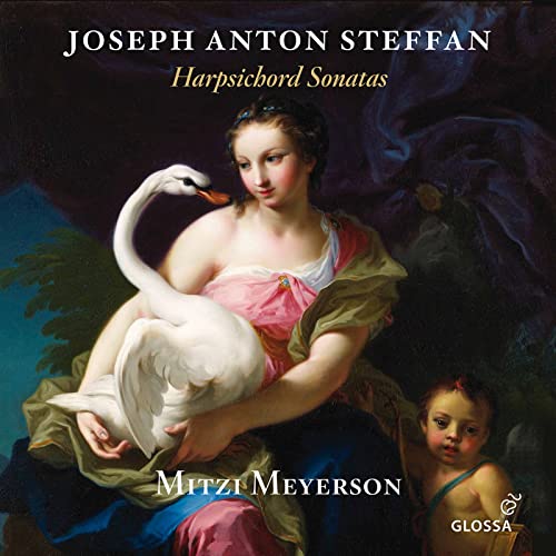 CD cover: woman with swan, classical art style, “Mitzi Meyerson” text.