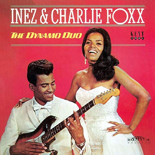 Inez & Charlie Foxx album cover featuring a smiling musical duo with a guitar.