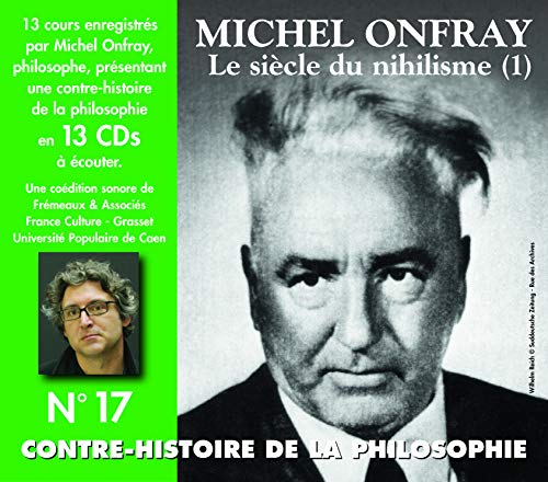 CD cover featuring philosopher Michel Onfray’s portrait and course title.
