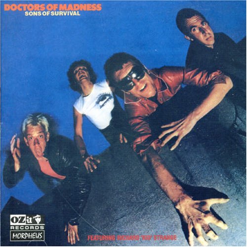 Album cover for Doctors Of Madness’ “Sons Of Survival” featuring four men.