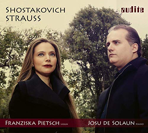 CD cover featuring portraits of Franziska Pietsch and Josu De Solaun.