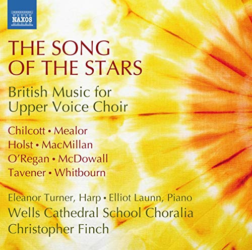 CD cover for "The Song of the Stars" featuring golden starbursts.