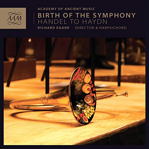 CD cover: ornate brass instrument on a wooden surface, text details composers.