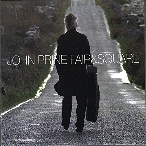 John Prine album cover: man walking away on a country road.