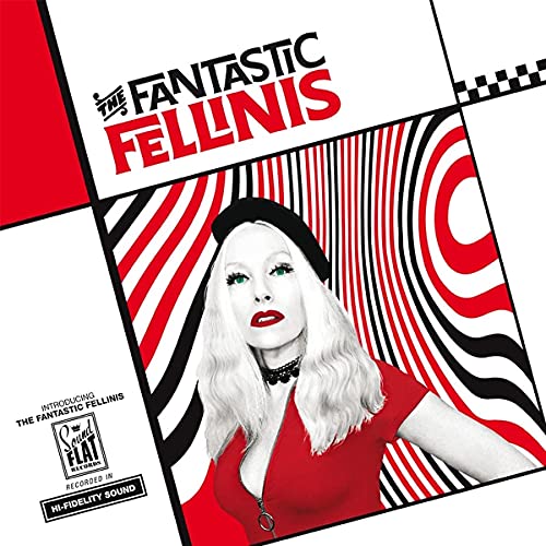 Album cover for "The Fantastic Fellinis" featuring a woman in red.