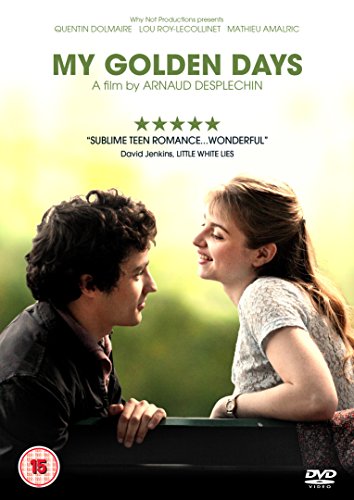 DVD cover for “My Golden Days” featuring a young couple looking at each other.
