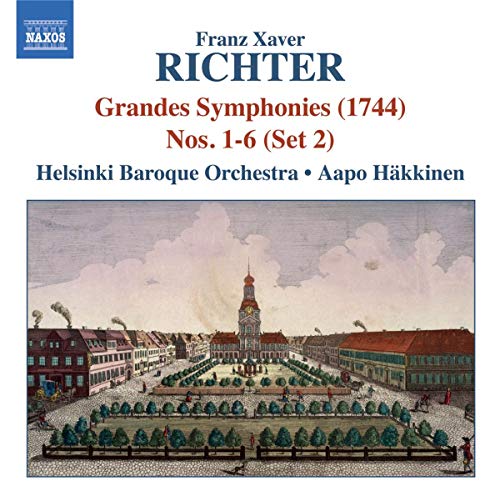 CD cover for Richter’s “Grandes Symphonies” featuring a baroque cityscape.