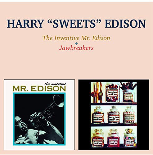 CD cover for Harry "Sweets" Edison featuring a musician and candy jars.