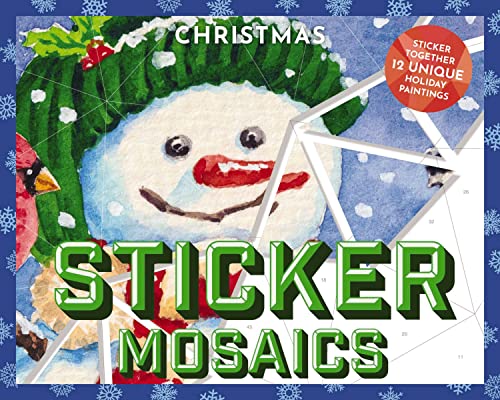 Sticker Mosaics: Christmas : Puzzle Together 12 Unique Holiday Designs
