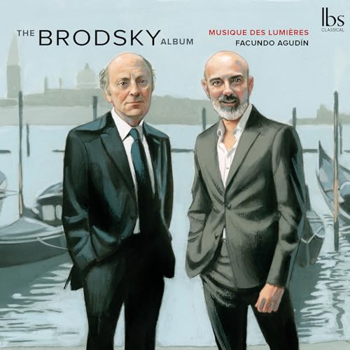 CD cover featuring portraits of two men with a Venetian background.