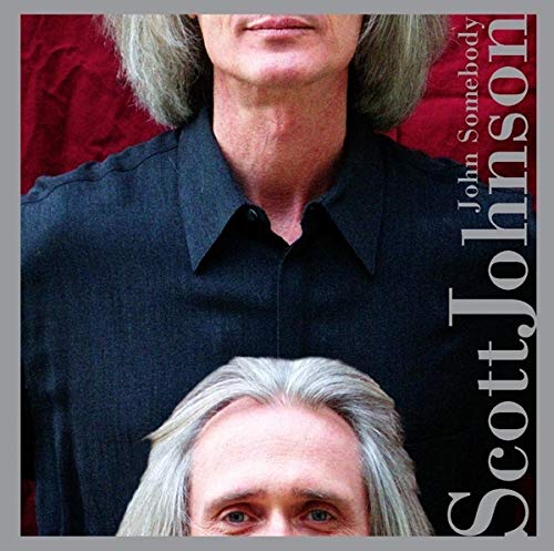 CD cover featuring portrait of gray-haired man, Scott Johnson, and text.