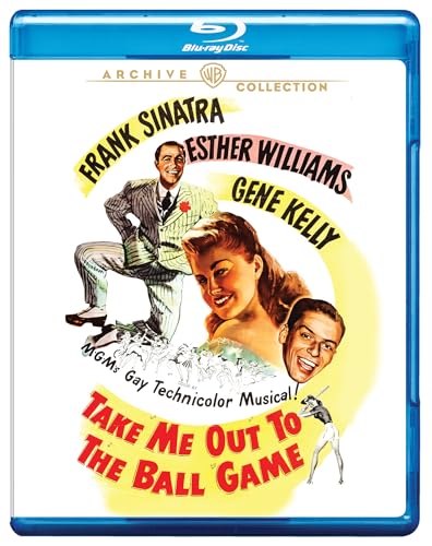 Take Me Out to the Ball Game" Blu-ray case featuring Sinatra, Williams, and Kelly.