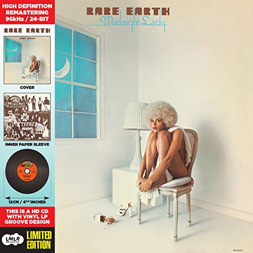 “Rare Earth - Midnight Lady” CD packaging with album cover and band photo.