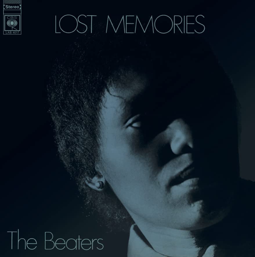 Vinyl record cover: portrait of a man in blue tones, “The Beaters.”