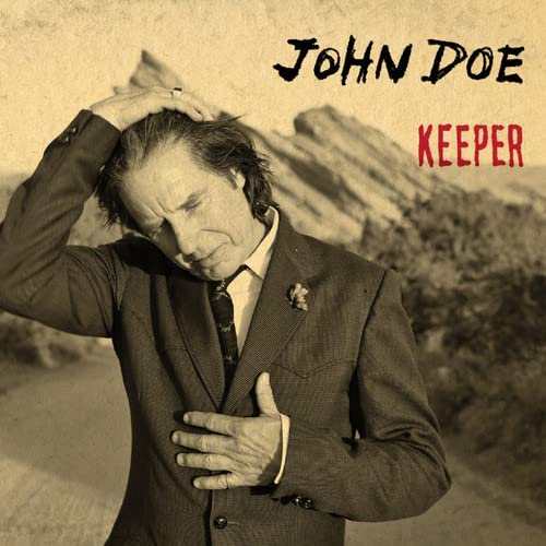 CD cover for John Doe’s “Keeper” featuring a man in a suit.