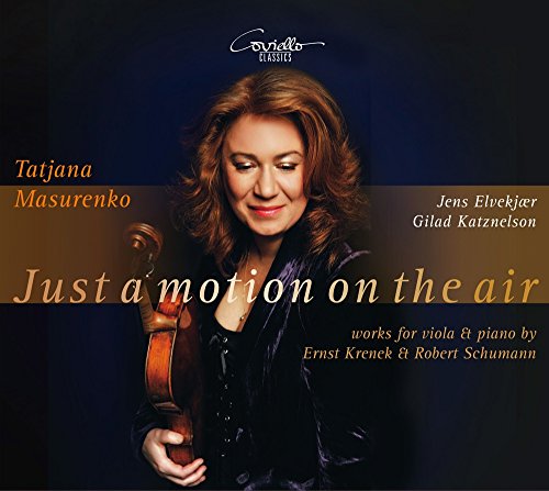 CD cover featuring violist Tatjana Masurenko holding her instrument.
