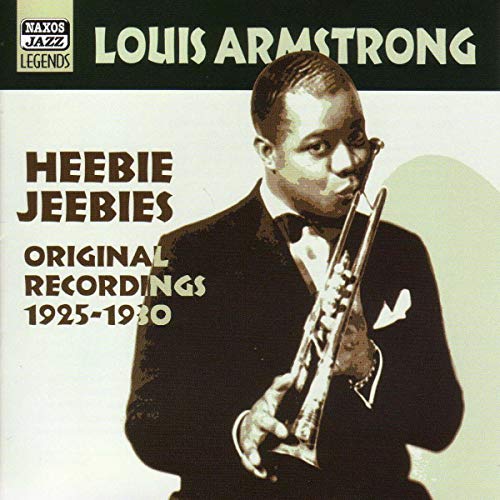 Louis Armstrong holding a trumpet on the cover of a CD.