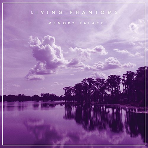 Purple album cover with a landscape of trees and cloudy sky.