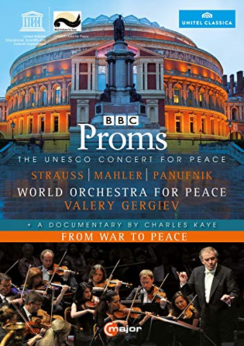 DVD cover for "Proms: UNESCO Concert Peace" featuring the Royal Albert Hall.