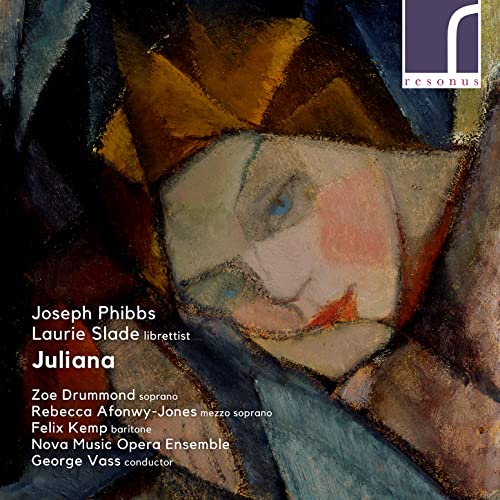 CD cover for "Juliana" by Joseph Phibbs, featuring abstract portrait art.