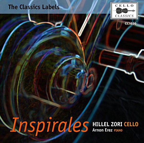 CD cover for "Inspirales" by Hillel Zori and Arnon Erez, abstract art.