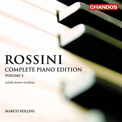 CD cover for Rossini's Complete Piano Edition, Volume 3 by Marco Sollini.