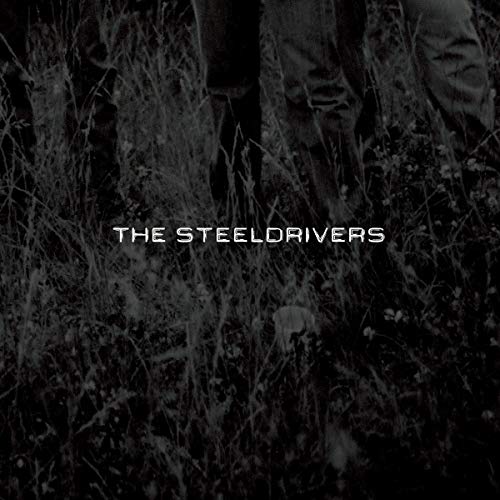 Black and white album cover for The Steeldrivers, featuring figures in grass.