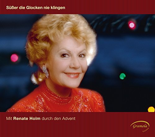Renate Holm portrait on CD cover, red background with blurred lights.