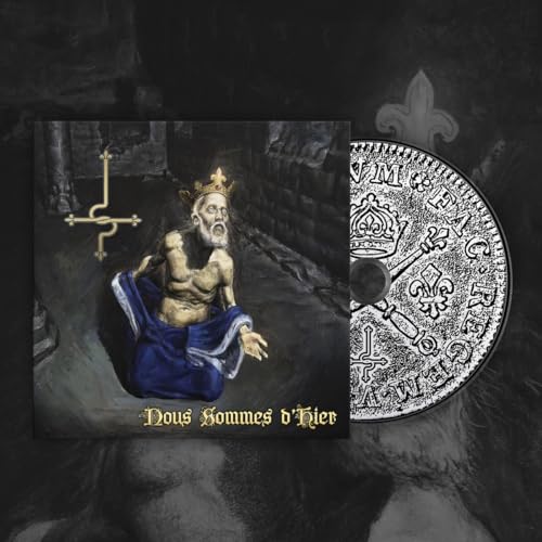 CD cover art featuring a crowned, aged figure in a dark, ornate setting.
