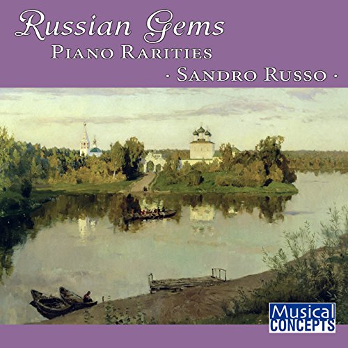 CD cover featuring a landscape painting of a Russian church and river.