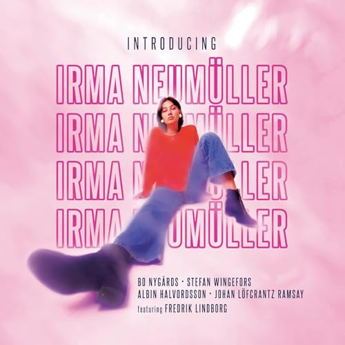 Album cover featuring Irma Neumüller in red and blue, pink background.