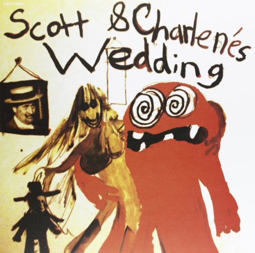 Album cover with surreal drawings of figures and text reading Scott and Charlene's Wedding.