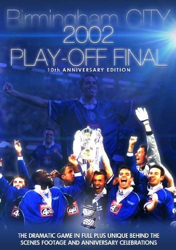 Birmingham City FC 2002 Play-off Final DVD cover with celebrating players.