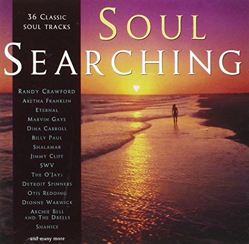 CD cover for “Soul Searching” featuring a beach scene and artist names.