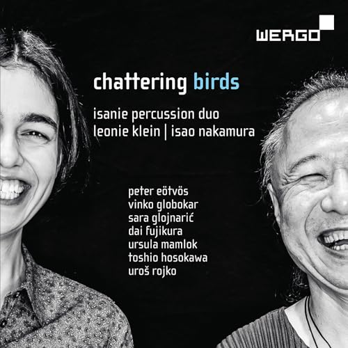 CD cover featuring portraits of two smiling musicians, Leonie Klein and Isao Nakamura.