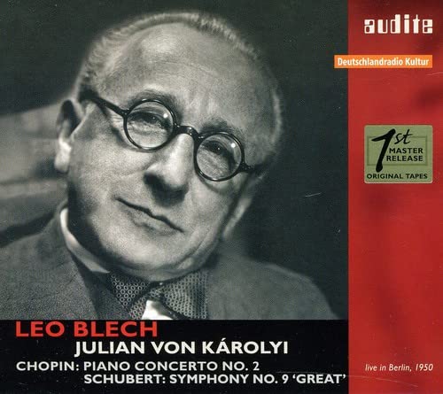 CD cover featuring a portrait of Leo Blech with text details.