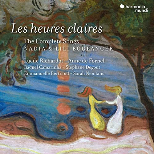 CD cover for "Les Heures Claires" by Nadia & Lili Boulanger, featuring artwork.