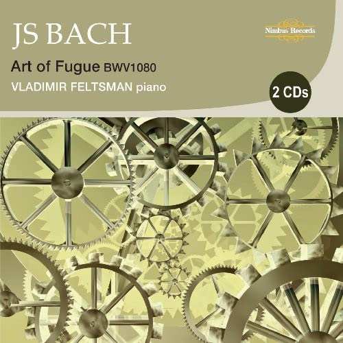 CD cover for Bach’s "Art of Fugue" featuring interlocking gears.