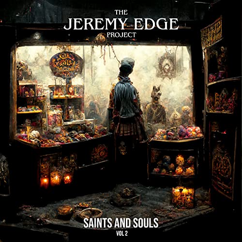Album cover for "Saints & Souls Vol 2" featuring a detailed shop interior.