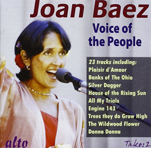 CD cover for Joan Baez’s “Voice of the People” album, featuring her portrait.