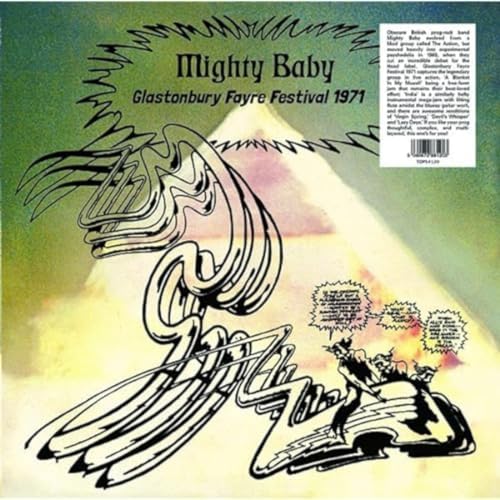 Vinyl album cover for “Live At Glastonbury Festival 1971” with psychedelic art.