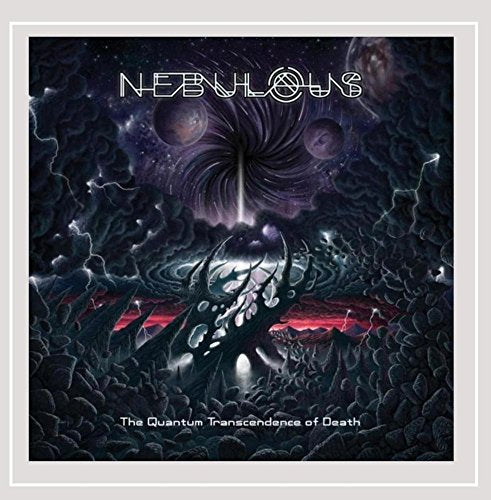 CD cover art featuring a dark cosmic landscape with a black hole and planets.
