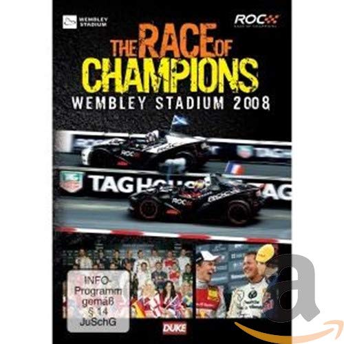 DVD cover for "Race of Champions 2008" featuring racing cars and logos.