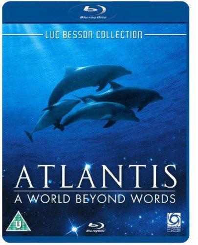 Blu-ray cover for “Atlantis” featuring dolphins swimming underwater.
