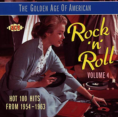 CD cover: woman with vinyl record, text “Rock ‘n’ Roll Volume 4”.