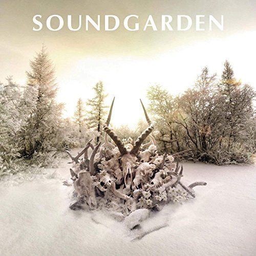 Soundgardenās āKing Animalā album cover: animal skulls in a snowy forest.