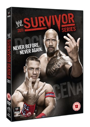 WWE Survivor Series 2011 DVD cover featuring John Cena and The Rock.