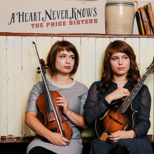 Two women with a violin and mandolin, album cover for The Price Sisters.