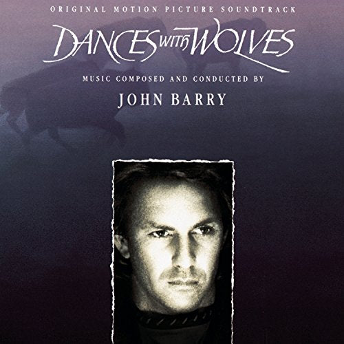 CD cover for āDances With Wolvesā soundtrack by John Barry, with portrait.